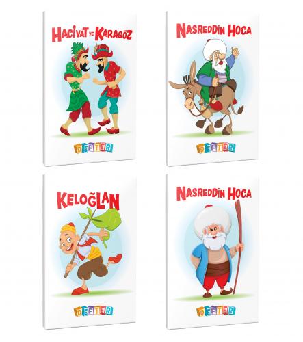 4'lü 64 Sayfa 13,5x19,5 Okul Defteri Seti 11 - Halkkitabevi