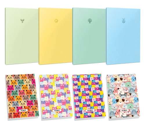 4lü 64 Sayfa Çizgisiz Defter Seti ve 4 Bloknot 2 - Halkkitabevi