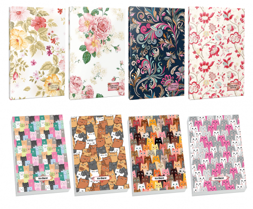 4lü Çiçek Desenli 64 Sayfa Planlama Defteri ve 4 Bloknot-7 - Halkkitab