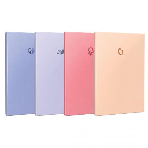 4'lü Defter 64 Sayfa Çizgisiz - Catdog-Hummingbird-Lion-Moon