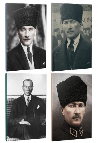 4lü Atatürk- Çizgili Okul Defteri Seti 64 Sayfa 13,5x19,5cm -10  - Hal