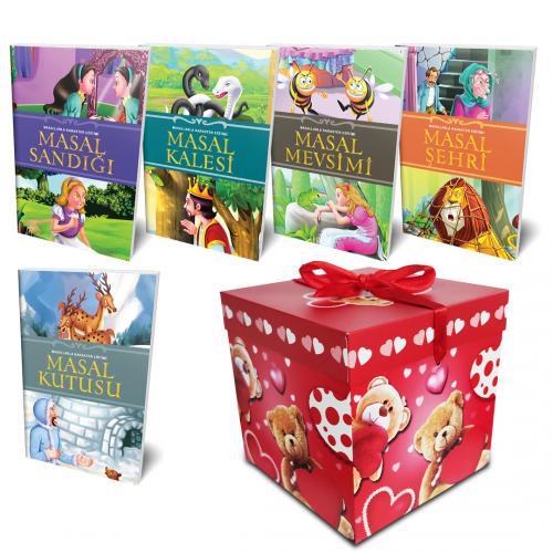 5 Masal ve Kırmızı Hediye Kutusu -2 - Halkkitabevi