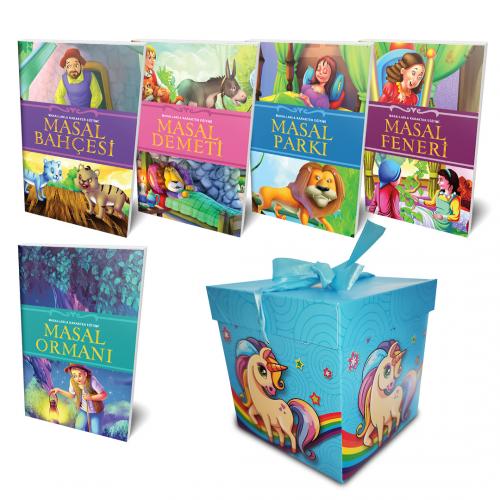 5 Masal ve Mavi Hediye Kutusu -3 - Halkkitabevi