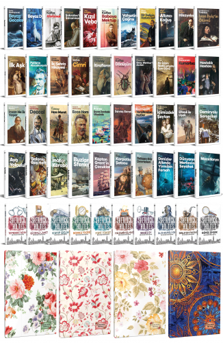 51 Dünya Klasiği ve Çiçekli Planlama Defteri Seti -1 - Halkkitabevi