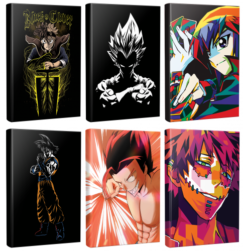 6 Defter Black Clover-Goku-Dragonball-Punch-Gambit-Surabaya - Halkkita