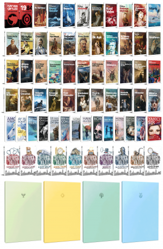 68 Dünya Klasiği ve Pastel Çizgisiz Defter Seti -2 - Halkkitabevi