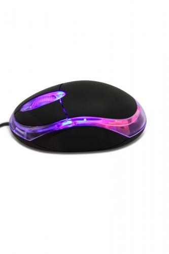 Everest KM-6809 Usb Siyah Mavi Işıklı Optik Mouse - Halkkitabevi