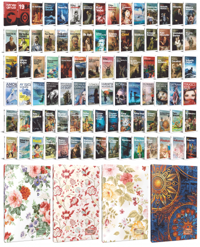 88 Dünya Klasiği ve Çiçekli Planlama Defteri Seti -1 - Halkkitabevi