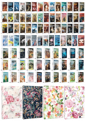 96 Dünya Klasiği ve Çiçekli Planlama Defteri Seti -2