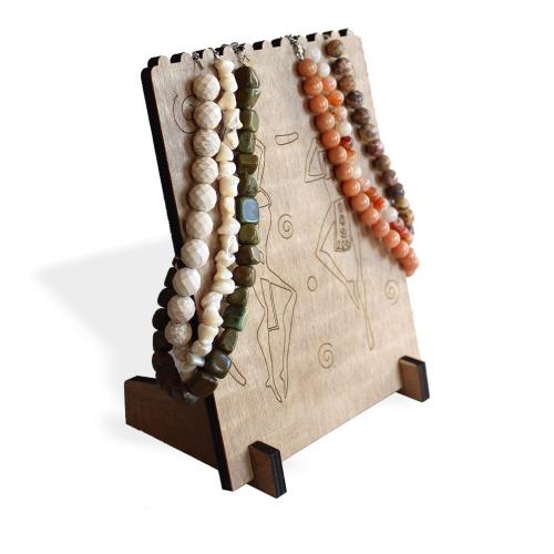 Afrikalı Dansçı Kadınlar Ahşap Takı Standı - Halkkitabevi