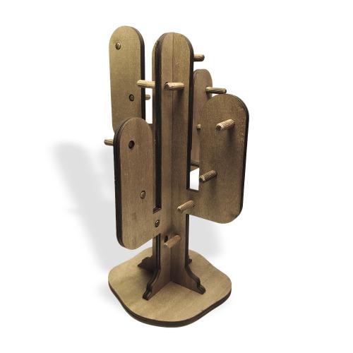 Ahşap Kaktüs Takı Standı - Halkkitabevi