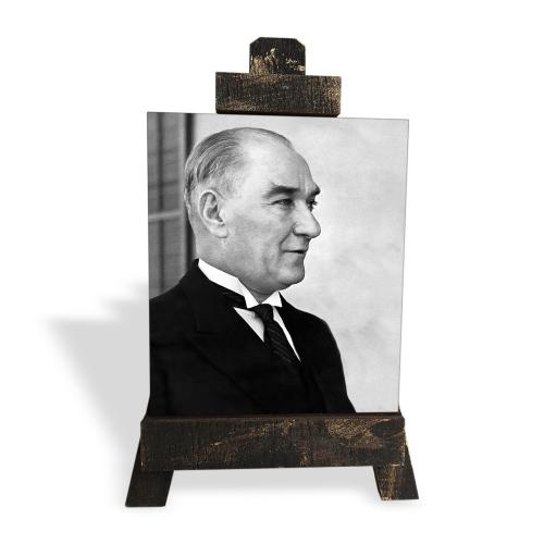 Ahşap Şövalyeli Resim ,Küçük Boy Atatürk Resim 4 - Halkkitabevi