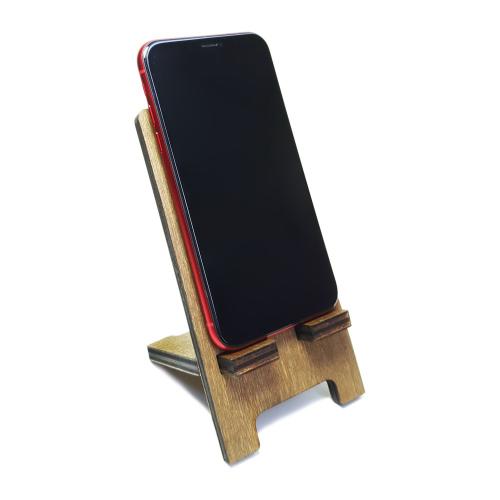 Ahşap Telefon Standı - 2 Parça Demonte