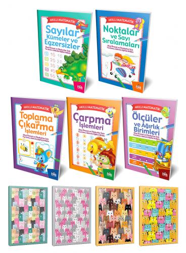 Akıllı Matematik 5li Kitap Seti ve 4 Defter-1 - Halkkitabevi