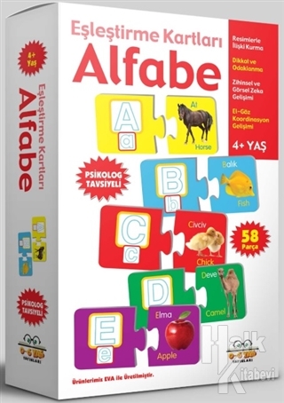 Alfabe - Eşleştirme Kartları (4+ Yaş) - Halkkitabevi