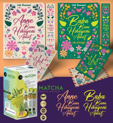 Anne ve Baba Bana Hikayeni Anlat Ayraç Kartpostal - Bromelain Matcha Çayı