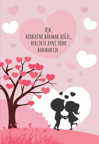 Aşk Meyvesi 13,5x19,5cm Çizgili Defter 128 Sayfa