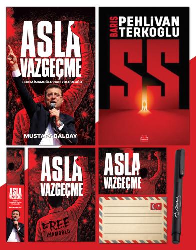 Asla Vazgeçme - Ayraç - Kartpostal - Poster - SS - Atatürk İmza Baskılı Kalem