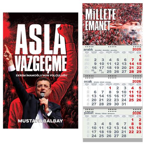 Asla Vazgeçme ve Gemici Duvar Takvimi ME - Halkkitabevi