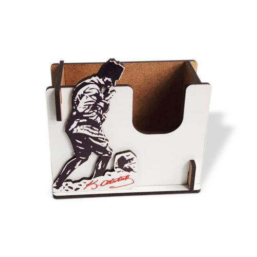 Atatürk Kocatepe'de Baskılı Ahşap Bloknotluk - Halkkitabevi