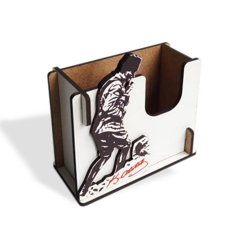 Atatürk Kocatepe'de Baskılı Ahşap Bloknotluk - Halkkitabevi