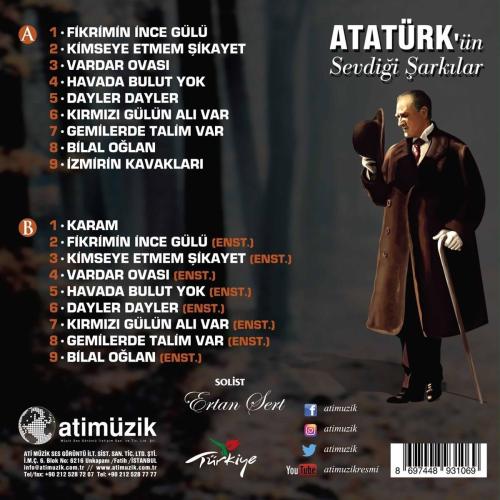 Atatürk'ün Sevdiği Şarkılar - Solist: Ertan Sert ( Plak) - Halkkitabev