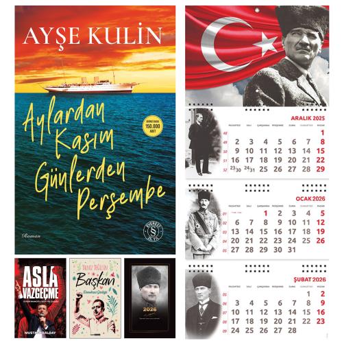 Aylardan Kasım Günlerden Perşembe  - Asla Vazgeçme ve Yalnız Değilsin Başkan - Komutan Ajanda - Ayyıldız Duvar Takvimi