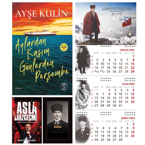 Aylardan Kasım Günlerden Perşembe ve Asla Vazgeçme - Kalpaklı Ajanda - Sakarya Duvar Takvimi