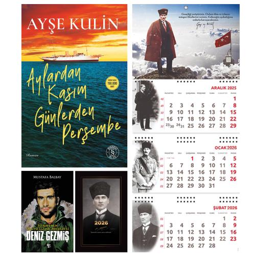 Aylardan Kasım Günlerden Perşembe ve Bitmeyen Deniz Gezmiş - Kalpaklı Ajanda - Sakarya Duvar Takvimi