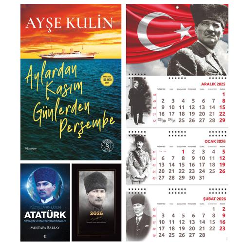 Aylardan Kasım Günlerden Perşembe ve Yüzyılların Lideri Atatürk - Komutan Ajanda - Ayyıldız Duvar Takvimi