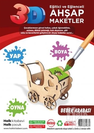 Bebek Arabası Ahşap Maket