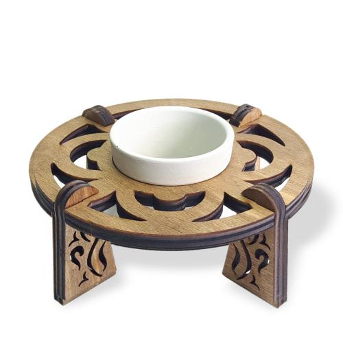 Beton Saksılı Circle Desenli Stand Model 3 - Halkkitabevi