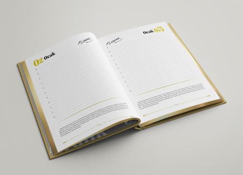 Atatürk Günlüğü 2'si Bir Arada - 1 Büyük 1 Küçük Ebat - Halkkitab