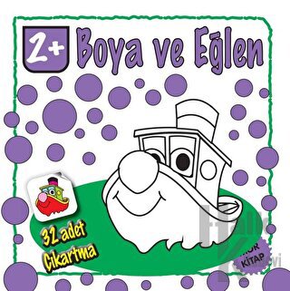 Boya ve Eğlen - Mor Kitap - 32 Adet Çıkartma - Halkkitabevi