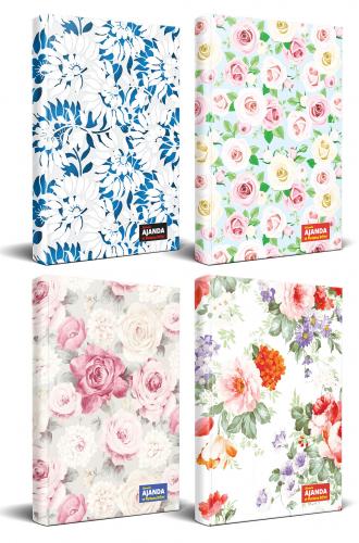 Çiçek Temalı 4 Defter - Set 4