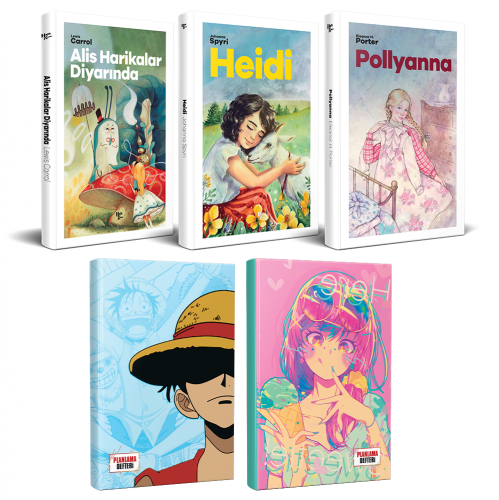 Çocuk Klasikleri Üç Kitap - Luffy ve Icecream Defter - Halkkitabevi