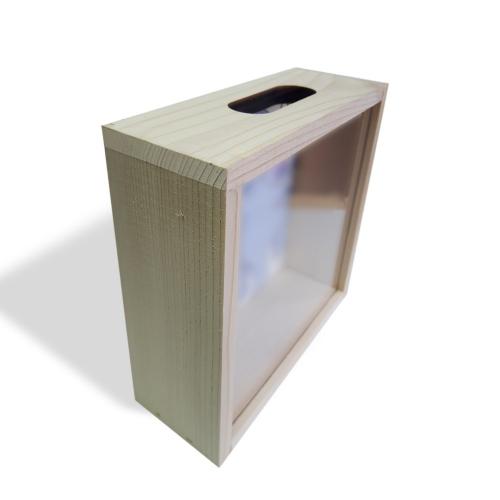 Camlı Ahşap Kumbara Anıtkabir "Ham Ahşap" - Halkkitabevi