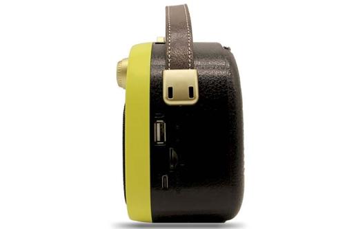 Crownwell Taşınabilir Bluetooth Retro Radyo Arizona Serisi Limon Sarıs