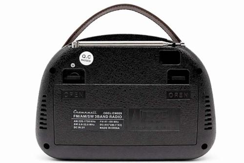 Crownwell Taşınabilir Bluetooth Retro Radyo Arizona Serisi / Orange - 