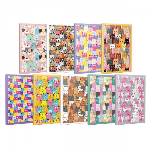 64 Sayfalık Kedi Temalı Defter Seti 9 Defter - Halkkitabevi