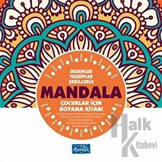 Desenler Tezhipler Şekillerle Mandala - Turuncu Kitap - Halkkitabevi