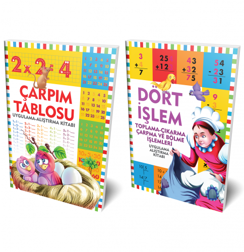 Dört İşlem ve Çarpım Tablosu 2 Kitap