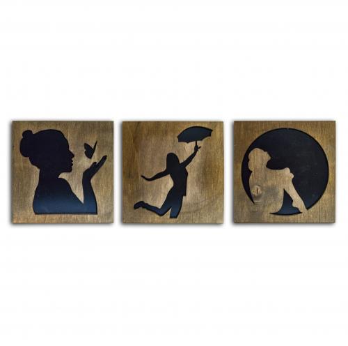 Kadın, 3 Parça Tablo - Halkkitabevi