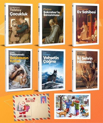 Dünya Klasikleri Altılı Set - 2 ve Kartpostal - Halkkitabevi