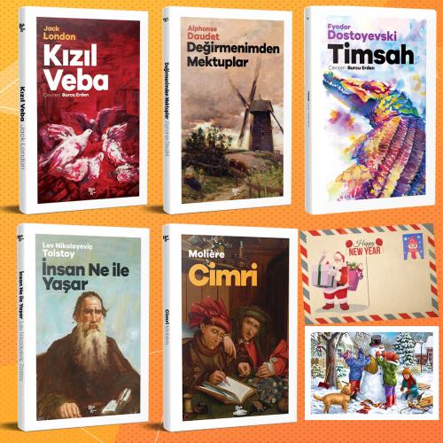 Dünya Klasikleri Beşli Set - 5 ve Kartpostal - Halkkitabevi