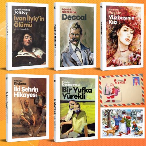 Dünya Klasikleri Beşli Set - 6 ve Kartpostal - Halkkitabevi