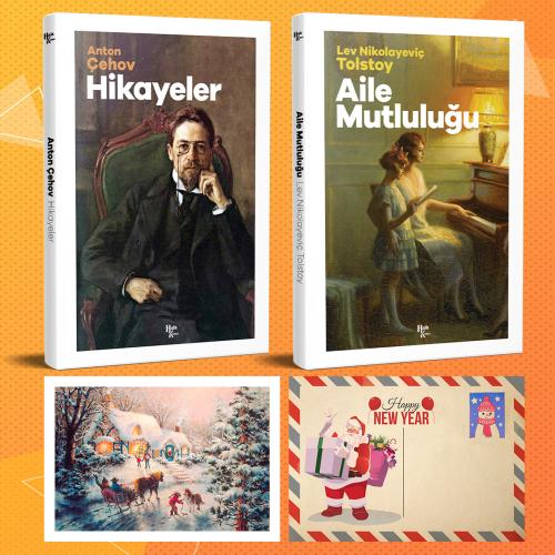 Dünya Klasikleri İkili Set - Hikayeler - Aile Mutluluğu ve Kartpostal 