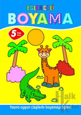 Eğlenceli Boyama - 5 Yaş Üstü 4'lü Pastel Boya Hediyeli - Halkkitabevi