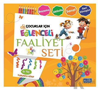 Eğlenceli Faaliyet Seti Turuncu Kitap - 4 Yaş Üzeri - Halkkitabevi