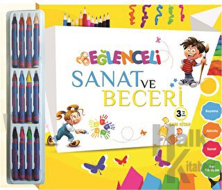 Eğlenceli Sanat ve Beceri - Sarı Kitap (3 Yaş)